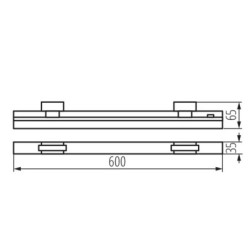 Bėgelių sistemos šviestuvas LTL-E 15W-60-CCT-B LED SMD juoda (3 fazių)