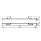 Bėgelių sistemos šviestuvas LTL-E 24W-120-CCT-B LED SMD juoda (3 fazių)