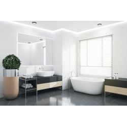 Lubinis šviestuvas DABER 12-20W CCT SE W LED SMD balta IP66 su judesio davikliu