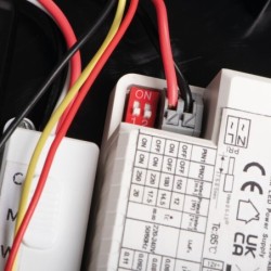 Lubinis šviestuvas DABER 12-20W CCT SE B LED SMD juoda IP66 su judesio davikliu