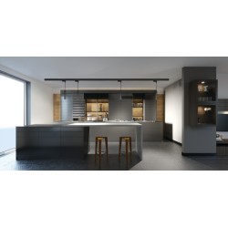 Pakabinamas šviestuvas PHLOX C GU10 B 10 LED IP20 juoda
