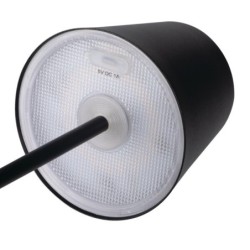 Stalinis šviestuvas INITA LED CB B LED SMD 1,2W Pakraunamas juoda