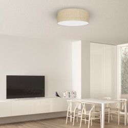 Lubinis šviestuvas MARSHALL WHITE / RATTAN 3xE27