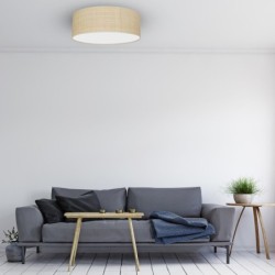 Lubinis šviestuvas MARSHALL WHITE / RATTAN 3xE27