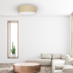Lubinis šviestuvas MARSHALL WHITE / RATTAN 3xE27