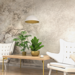 Pakabinamas šviestuvas BETA WHITE/GOLD 1xE27 35cm