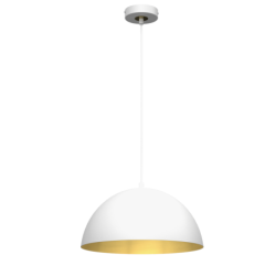 Pakabinamas šviestuvas BETA WHITE/GOLD 1xE27 35cm
