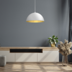 Pakabinamas šviestuvas BETA WHITE/GOLD 1xE27 35cm