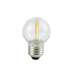 LED lemputė E27 1W 2700K 50lm 220-240V FILAMENT G45 Šilta balta