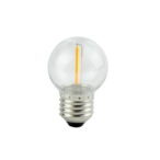 LED lemputė E27 1W 2700K 50lm 220-240V FILAMENT G45 Šilta balta
