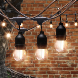 LED lemputė E27 1W 2700K 50lm 220-240V FILAMENT G45 Šilta balta