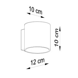 Sieninis šviestuvas ORBIS 1 baltas 1xG9