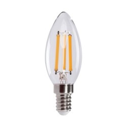 LED lemputė XLEDEX E14 C35 3,8W WW 2700K 230V 806lm 50000h Stiklas (Šilta balta)