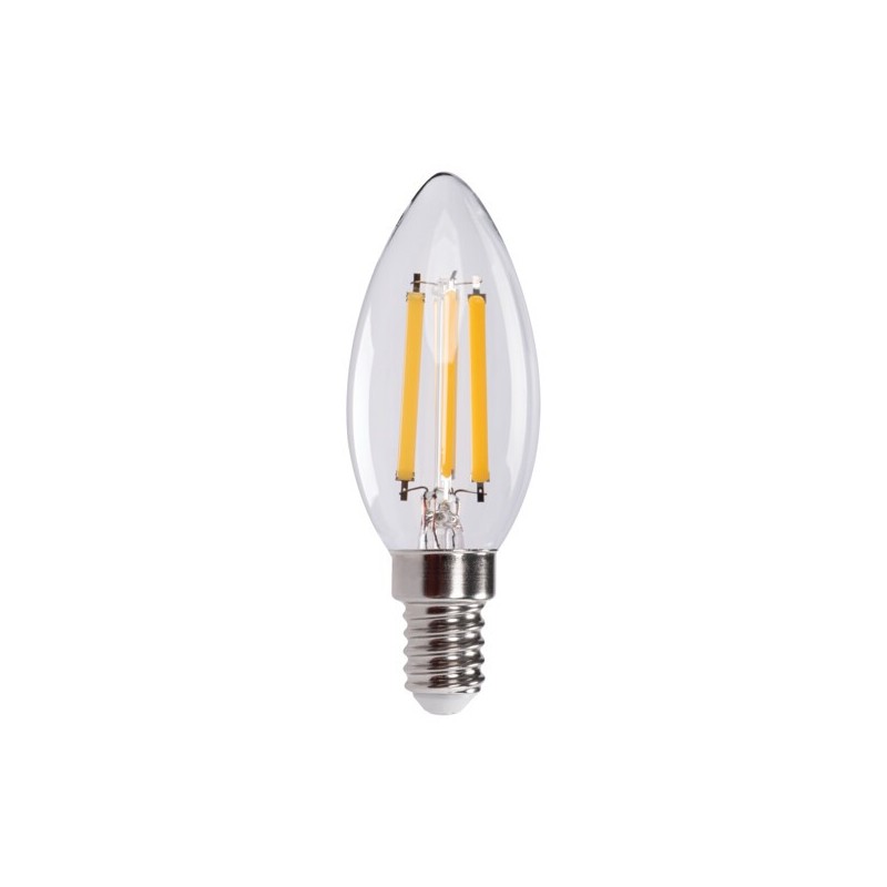 LED lemputė XLED E14 C35 7W CW 6500K 230V 1055lm 15000h Stiklas (Šalta balta)