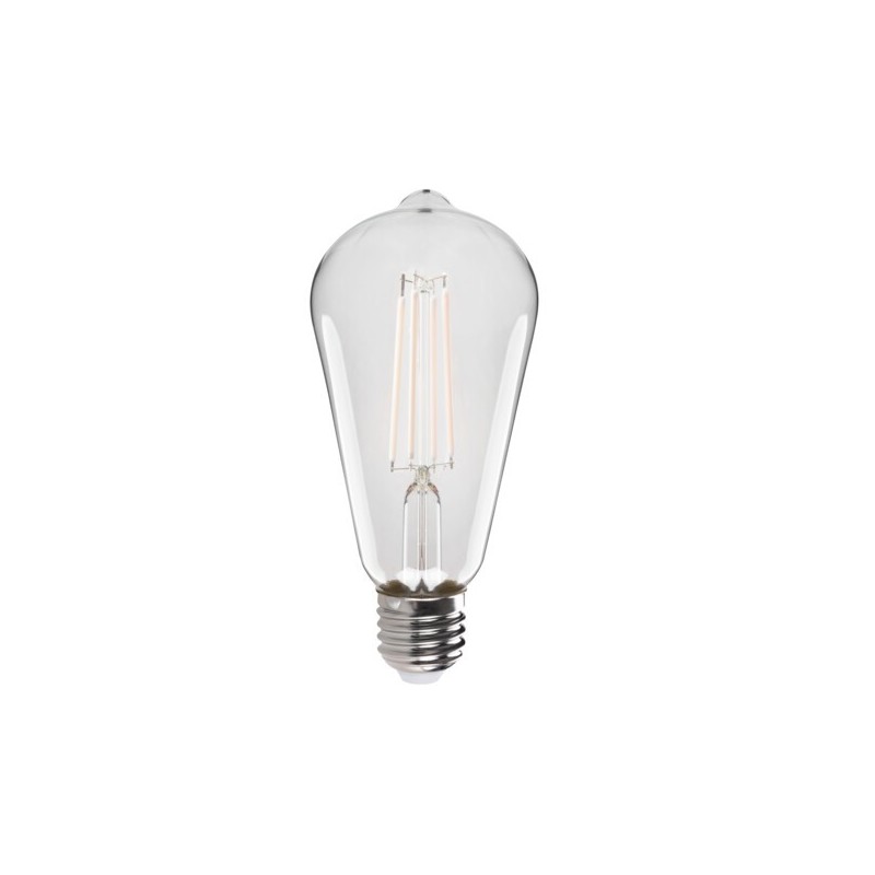 LED lemputė XLED W ST64 7W WW 2700K E27 230V 806lm 15000h Stiklas (Šilta balta)