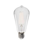 LED lemputė XLED W ST64 7W WW 2700K E27 230V 806lm 15000h Stiklas (Šilta balta)