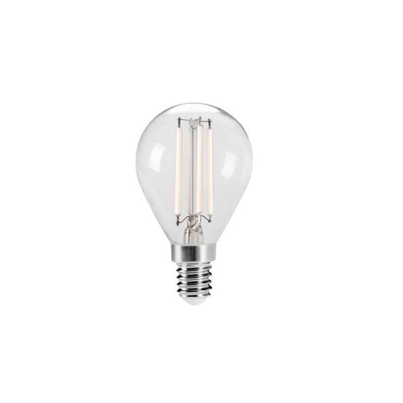 LED lemputė XLED W E14 G45 4,5W WW 2700K 230V 470lm 15000h Stiklas (Šilta balta)