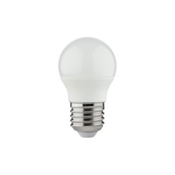 LED lemputė IQ-E27 G45 3,4W CW 6500K 230V 470lm 25000h Plastikas (Šalta balta)