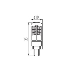 LED lemputė TANO G4 SMD-NW 4000K 12V DC 105lm 20000h Plastikas (Neutrali balta)