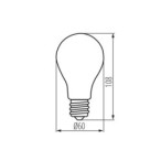 LED lemputė XLED EX A60 4W NW 4000K E27 230V 840lm 50000h Stiklas (Neutrali balta)