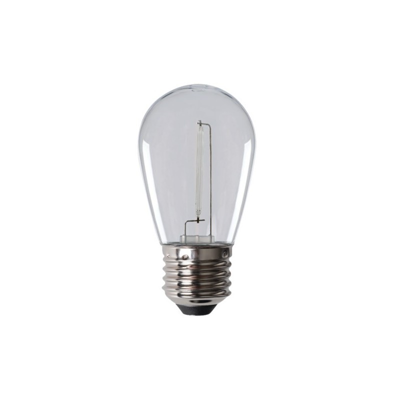 LED lemputė ST45 0,9W E27 BL 230V 8lm 15000h Plastikas Mėlyna