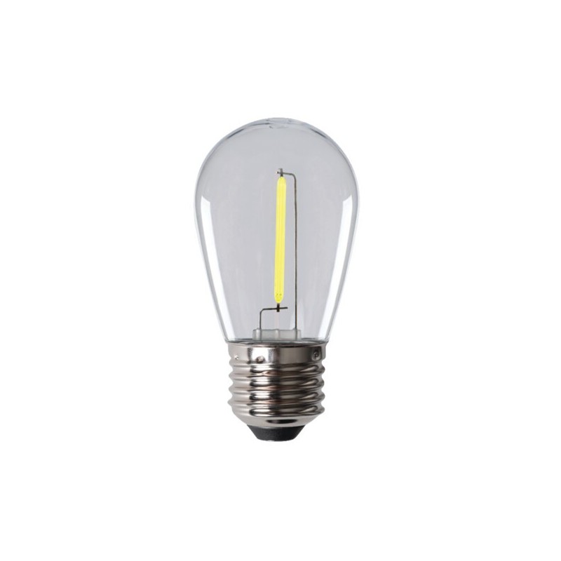 LED lemputė ST45 0,9W E27 GR 230V 8lm 15000h Plastikas Žalia