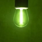 LED lemputė ST45 0,9W E27 GR 230V 8lm 15000h Plastikas Žalia