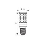 LED lemputė ZUBI 4W E14 NW 4000K 230V 520lm 20000h Plastikas (Neutrali balta)