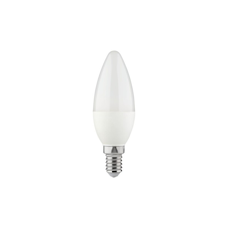 LED lemputė C35 N 4,9W E14 WW 3000K 230V 470lm 15000h Plastikas (Šilta balta)