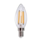 Pritemdoma LED lemputė XLEDIM E14 C35 5,9W WW 2700K 230V 806lm 15000h Stiklas (Šilta balta)