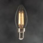 Pritemdoma LED lemputė XLEDIM E14 C35 5,9W WW 2700K 230V 806lm 15000h Stiklas (Šilta balta)