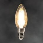 Pritemdoma LED lemputė XLEDIM E14 C35 5,9W WW 2700K 230V 806lm 15000h Stiklas (Šilta balta)