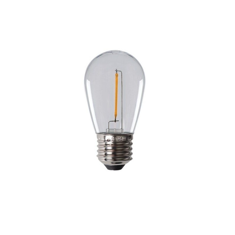 LED lemputė ST45 0,5W E27 WW 2700K 230V 50lm 15000h Plastikas (Šilta balta)