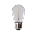 LED lemputė ST45 0,5W E27 WW 2700K 230V 50lm 15000h Plastikas (Šilta balta)