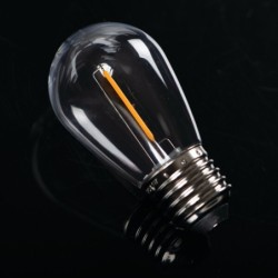 LED lemputė ST45 0,5W E27 WW 2700K 230V 50lm 15000h Plastikas (Šilta balta)