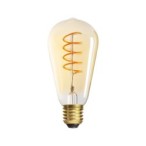 LED lemputė XLED ST64 4W SW 1800K E27 230V 250lm 15000h Stiklas Šilta