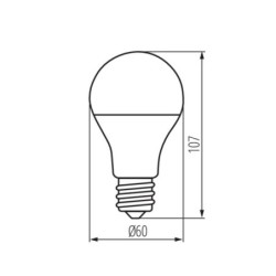 LED lemputė RAPID v2 E27 NW 4000K 230V 500lm 15000h Plastikas (Neutrali balta)