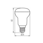 LED lemputė SIGO R39 E14 NW 4000K 230V 320lm 15000h Plastikas (Neutrali balta)