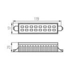 LED lemputė RANGO R7S SMD-WW 3000K R7 230V 550lm 20000h Plastikas (Šilta balta)