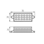 LED lemputė RANGO MINI R7S SMD-WW 3000K R7 230V 510lm Plastikas Stiklas (Šilta balta)