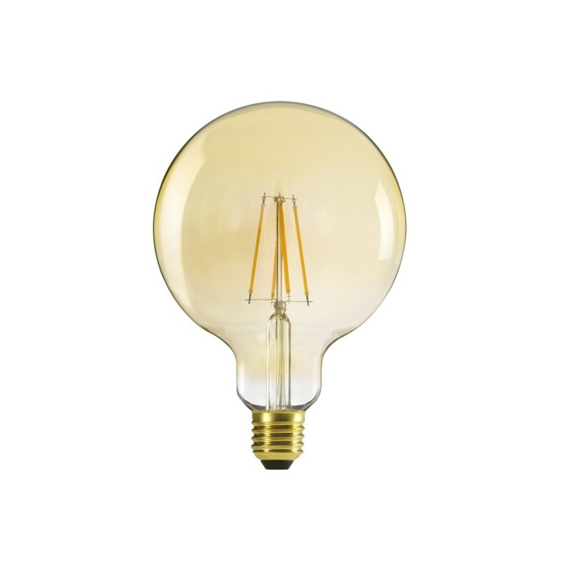 LED lemputė XLED G125 7W WW 2500K E27 230V 725lm 15000h Stiklas (Šilta balta)