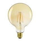 LED lemputė XLED G125 7W WW 2500K E27 230V 725lm 15000h Stiklas (Šilta balta)