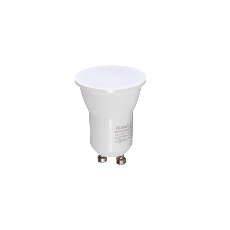 LED lemputė REMI GU10 MINI (GU11) WW 3000K 230V 165lm 15000h Plastikas (Šilta balta)