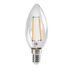 LED lemputė XLED E14 C35 2,5W WW 2700K 230V 250lm 15000h Stiklas (Šilta balta)