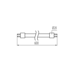LED lemputė T8 GLASSv3 60cm 9W CW 6500K G13 230V 1350lm 30000h Stiklas (Šalta balta)