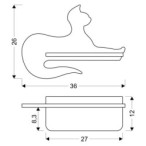 CAT Sieninis šviestuvas 5W LED IQ KIDS Juoda