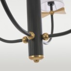 Pakabinamas šviestuvas BOW P04183BK  4xE14