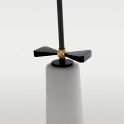 Pakabinamas šviestuvas BOW P01121BK  1xE27