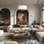 Sieninis šviestuvas ABU DHABI W01844BR 1xE14