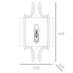 Sieninis šviestuvas FARO W01053NI 1xE14